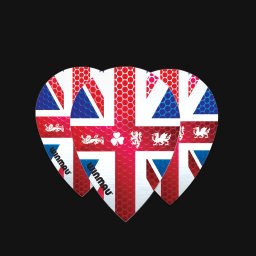 Fluturasi Winmau Pear Poly Union Jack