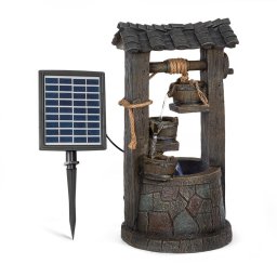 Blumfeldt Speyer fântână de grădină cu cascadă, 4 trepte, acumulator 2,8W, LED solar (LEU13-Speyer)
