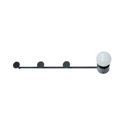 Aplica si cuier de perete ZM711W66BK 1xE27