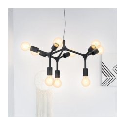 Eglo 98346 - Lustră pe cablu BOCADELLA 9xE27/60W/230V