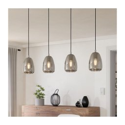 Eglo 98616 - Lustră pe cablu ALOBRASE 4xE27/40W/230V