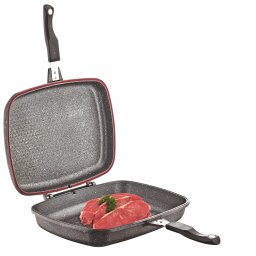 Tigaie dubla grill multifunctionala rectangulara Fest Granite 32 x 26 cm