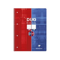 Caiet reversibil cu spira Duo book, 80 coli, Clairefontaine