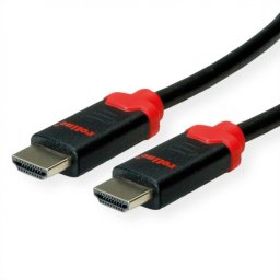 Cablu HDMI 10K30Hz/4K240Hz HDR T-T 3m Negru/Rosu, Roline 11.04.5943