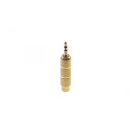 Adaptor mufa jack 6.35mm mama - 3.5mm tata Gold plated