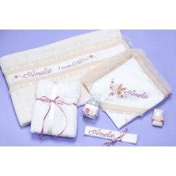 Trusou botez Fluturele roz