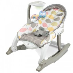 Balansoar cu vibratii Rainbow, cu inregistrare voce, senzor de sunet si carusel detasabil