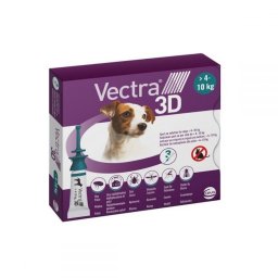 Pipete Antiparazitare Caini, Vectra 3D Dog (4-10 kg) x 3 Pipete