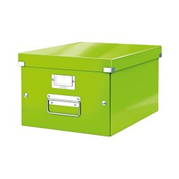 Cutie depozitare LEITZ WOW Click & Store, carton laminat, medie, verde