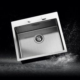 Chiuveta bucatarie inox LUX STEP 57, tocator si scurgator vase