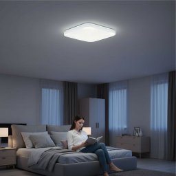 Plafoniera LED Slim Milky 32W=280W, 370x370 mm, 6500K, lumina rece