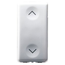Intrerupator modular cu revenire interblocat Gewiss GW20521, alb - 1 modul