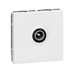 Priza simpla TV, tata, Legrand Mozaic 078782 - 2 module
