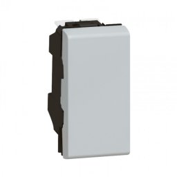 Intrerupator simplu, aluminiu Legrand Mozaic 079230 - 1 modul