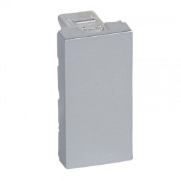 Tasta falsa (obturator), aluminiu Legrand Mozaic 079270 - 1 modul