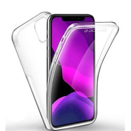 Husa Silicon iPhone 11 Pro Max 6.3 Ultra Thin 360 Fata+Spate Transparenta