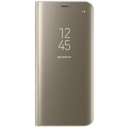 Husa Telefon Flip Book Clear View Huawei Mate 20 Pro Gold
