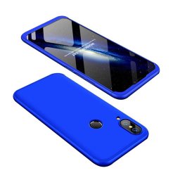 Husa Telefon Plastic iPhone X iPhone XS 360 Full Cover Blue