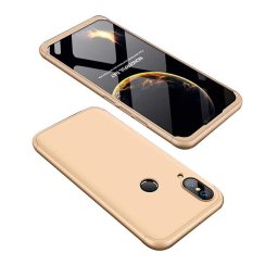 Husa Telefon Plastic iPhone X iPhone XS 360 Full Cover Gold