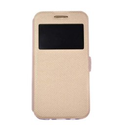 Husa Flip Book S-View Samsung A6+ 2018 a605 J8 J810 Fashion Gold
