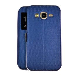 Husa Flip book S-View Huawei P10 Lite Dark Blue