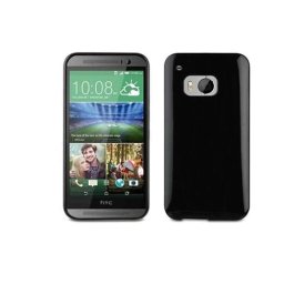 Husa Silicon HTC One M9 Black Muvit