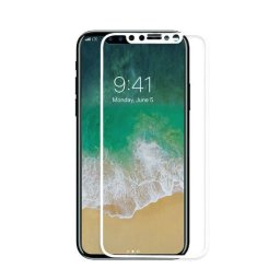 Folie Sticla Tempered Glass iPhone X iPhone 11 Pro 5.8 White Full Glue Fullcover 4D/5D