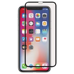 Folie Sticla Tempered Glass iPhone X iPhone 11 Pro 5.8 Black Full Glue Fullcover 4D/5D