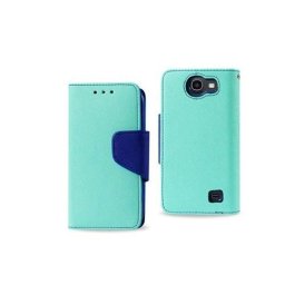 Husa Book Case HTC One M9 Black & Mint