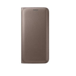 Husa Book Case Samsung Galaxy S6 Edge g925 Gold