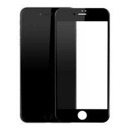 Folie Sticla iPhone 8 Black Fullcover 4D Tempered Glass Ecran Display LCD