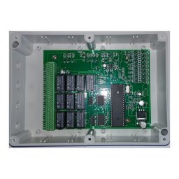 Comutator de retea: permite conectarea a 8 panouri de apel audio in pararel