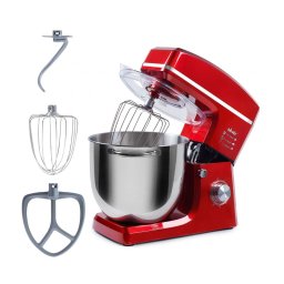 Mixer cu bol de 10 L din inox, putere 1500 W, Roșu