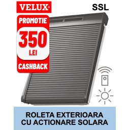 Roleta exterioara solara VELUX SSL, pentru fereastra mansarda