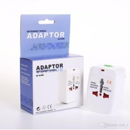 Adaptor universal de calatorie, compatibil EU/UK/SUA/JP/C/AUS/TH, alb