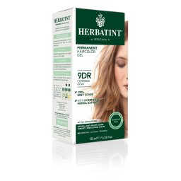 Vopsea pentru par blond cupru auriu 9DR Herbatint