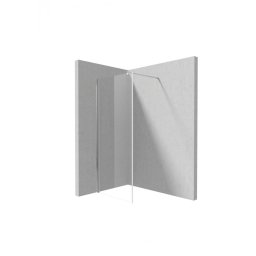 Paravan de duș walk-in, finisaj crom din seria Kerria 80 cm KTS 038P