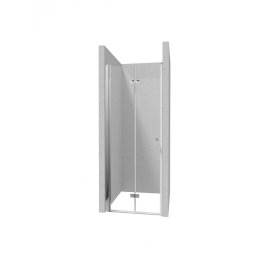 Ușă de nișă pliabilă dublă, finisaj crom din seria Kerria 80 cm KTSX042P
