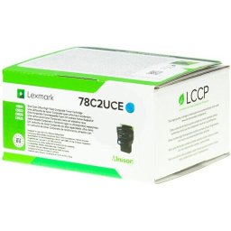 Toner LEXMARK 78C2UCE Contract, cyan