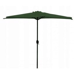 Umbrela balcon/terasa, semirotunda, verde, 270 cm