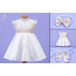 Set botez 4 piese Ivory Bow