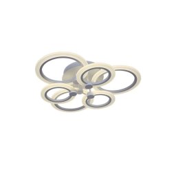 Lustra LED 120W Circle Design cu 6 Cercuri si Telecomanda