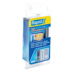Capse semirotunde Rapid 36 12 galvanizate cu varfuri divergente DP pentru cabluri pana la O6 mm, max. 50 V, 864 bucati 40109626