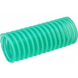 Set de 8 m furtun de absorbtie cu spira din PVC 6''/152mm,2 bari, din PVC flexibil de culoare verde deschis intarit cu spira din PVC