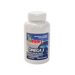 Omega 3 din 1000 mg ulei de peste 90cps - Adams Vision