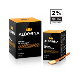 Laptisor de matca pur crud 2% 10-HDA 125gr - Albeena