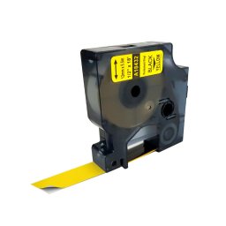 Etichete compatibile Dymo vinil 12mm galben 18432 tablouri electrice