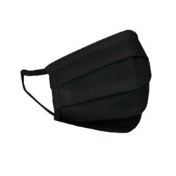 HEXA HEALTH Mască de protecție din bumbac cu două straturi - negru