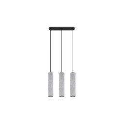 Sollux SL.0655 - Lustr LUVO 3xGU10/40W/230V beton/negru pe cablu