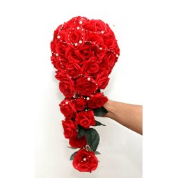 Buchet trandafiri flori de hartie floristica - FEIS009